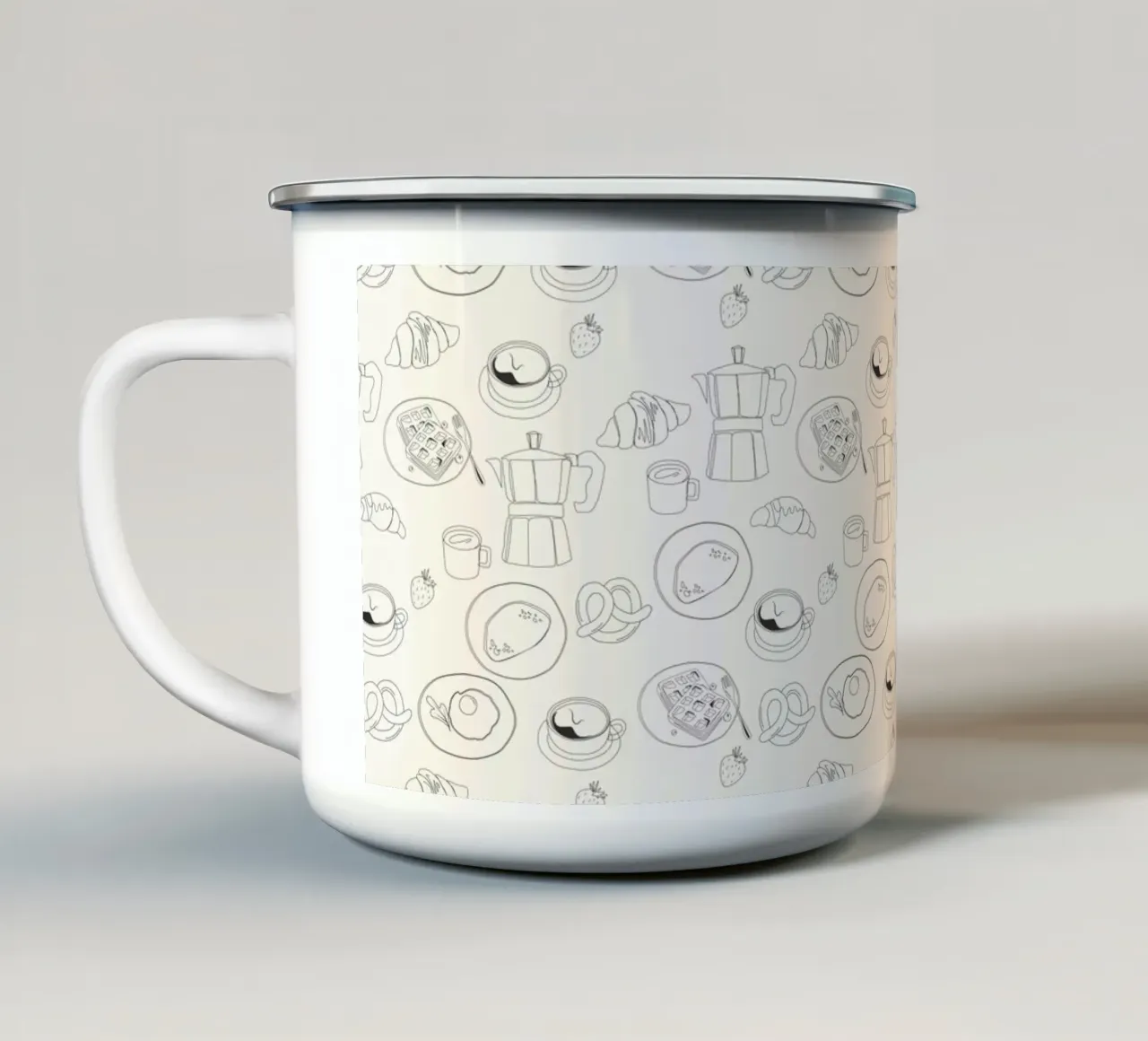 Pattern Play No 9 tazza in smalto da treechild