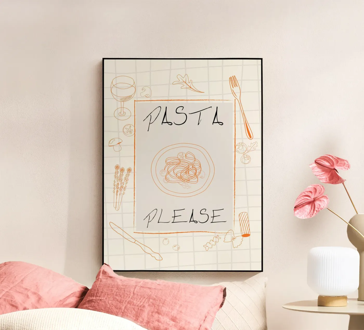 Pasta Please Acryl-Glas von treechild