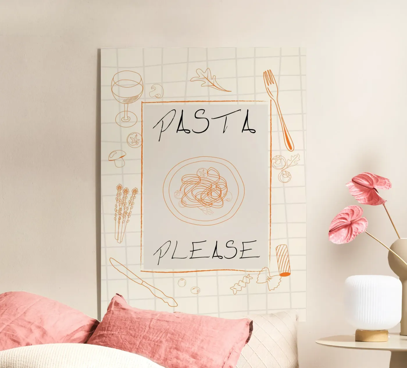 Pasta Please Acryl-Glas von treechild