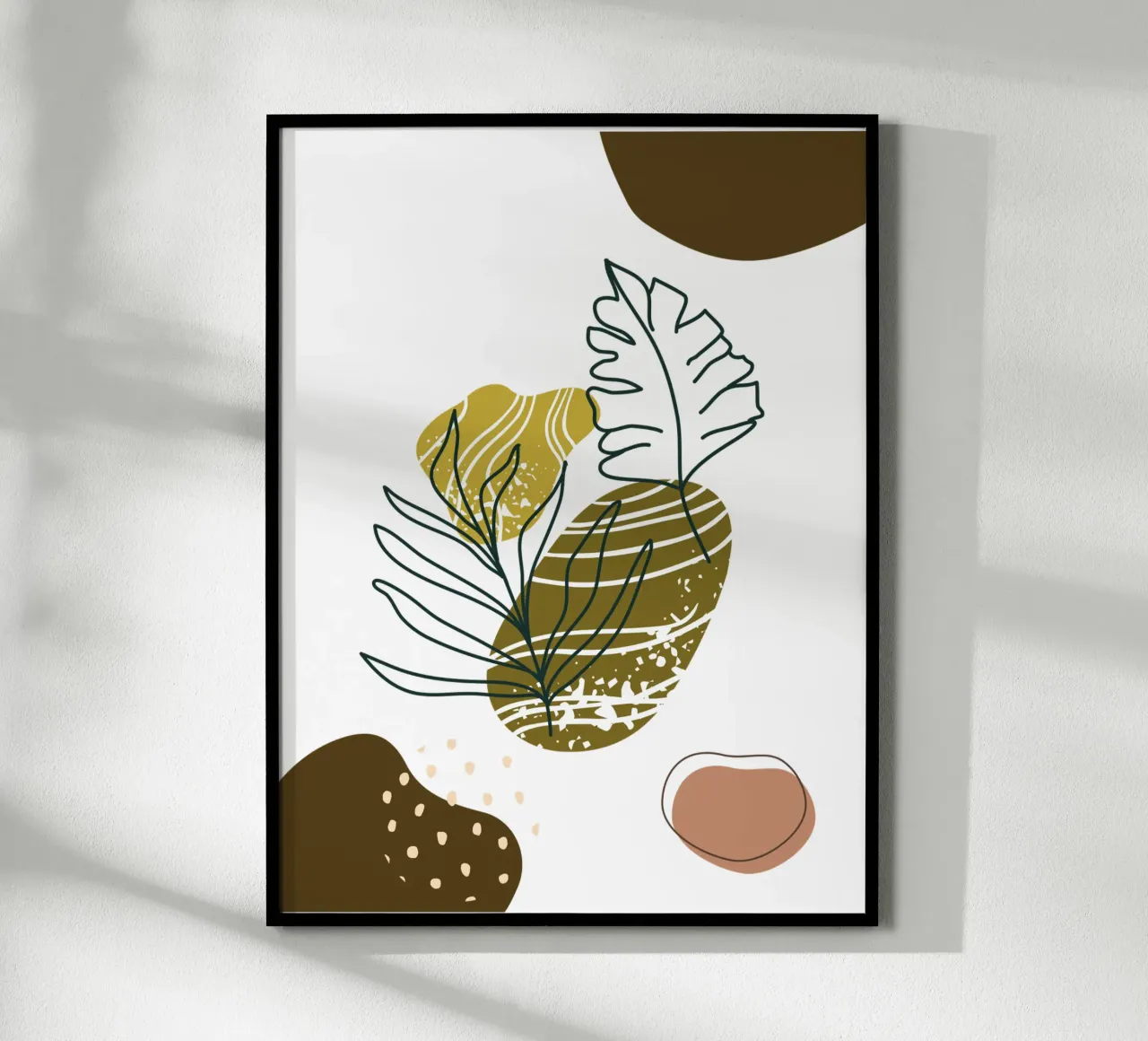 Fiori estetici moderni e minimalisti poster con telaio in plastica da YSV MINIMALIST