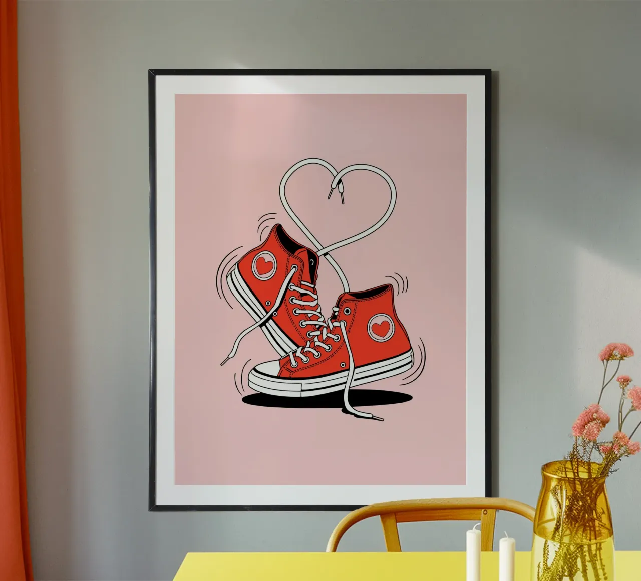 Selbstliebe Turnschuhe Valentine Poster von cafelab