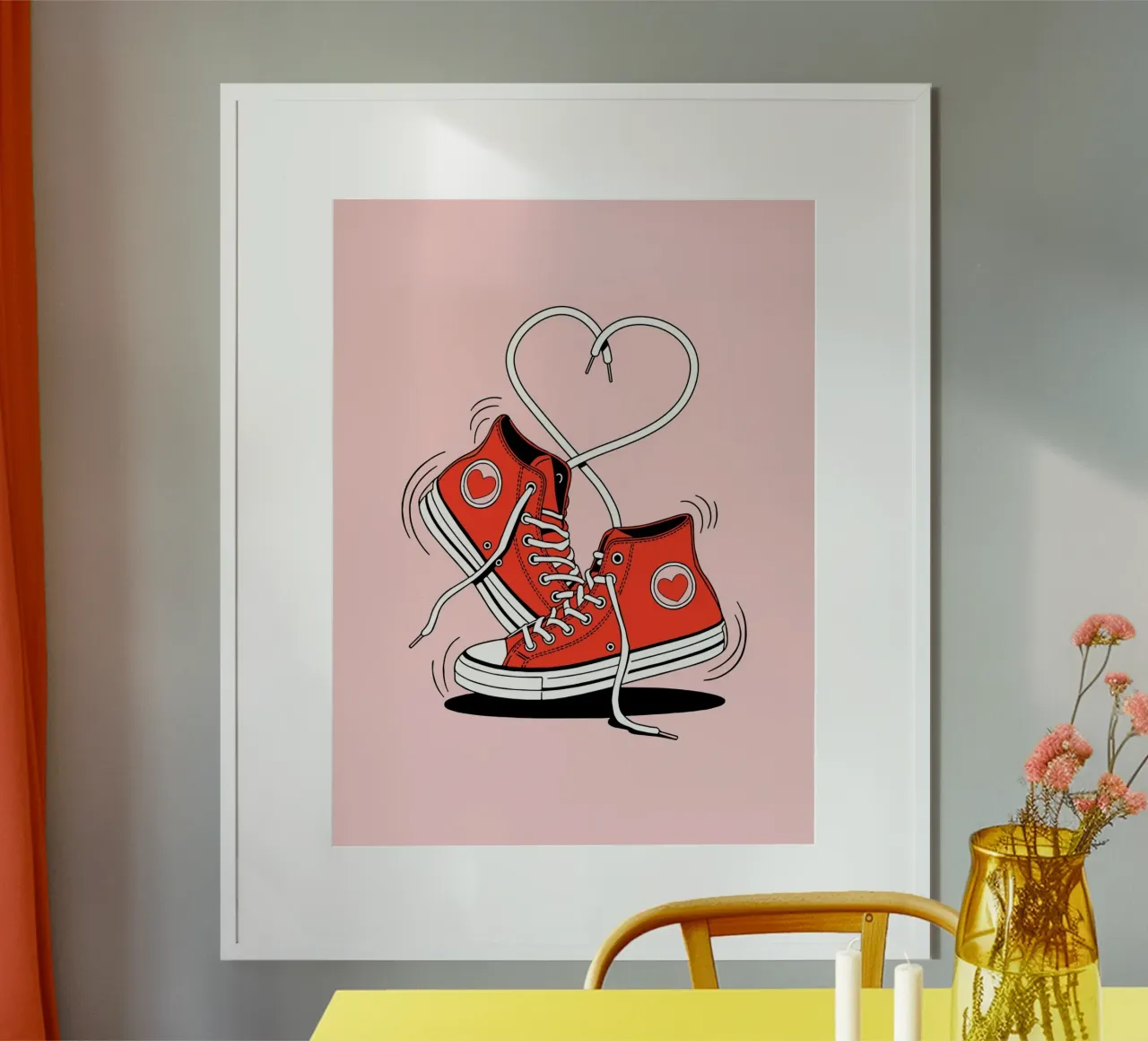 Selbstliebe Turnschuhe Valentine Poster von cafelab