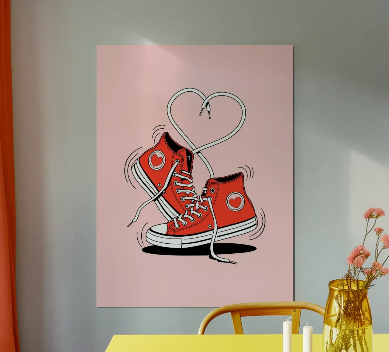 Selbstliebe Turnschuhe Valentine Poster von cafelab