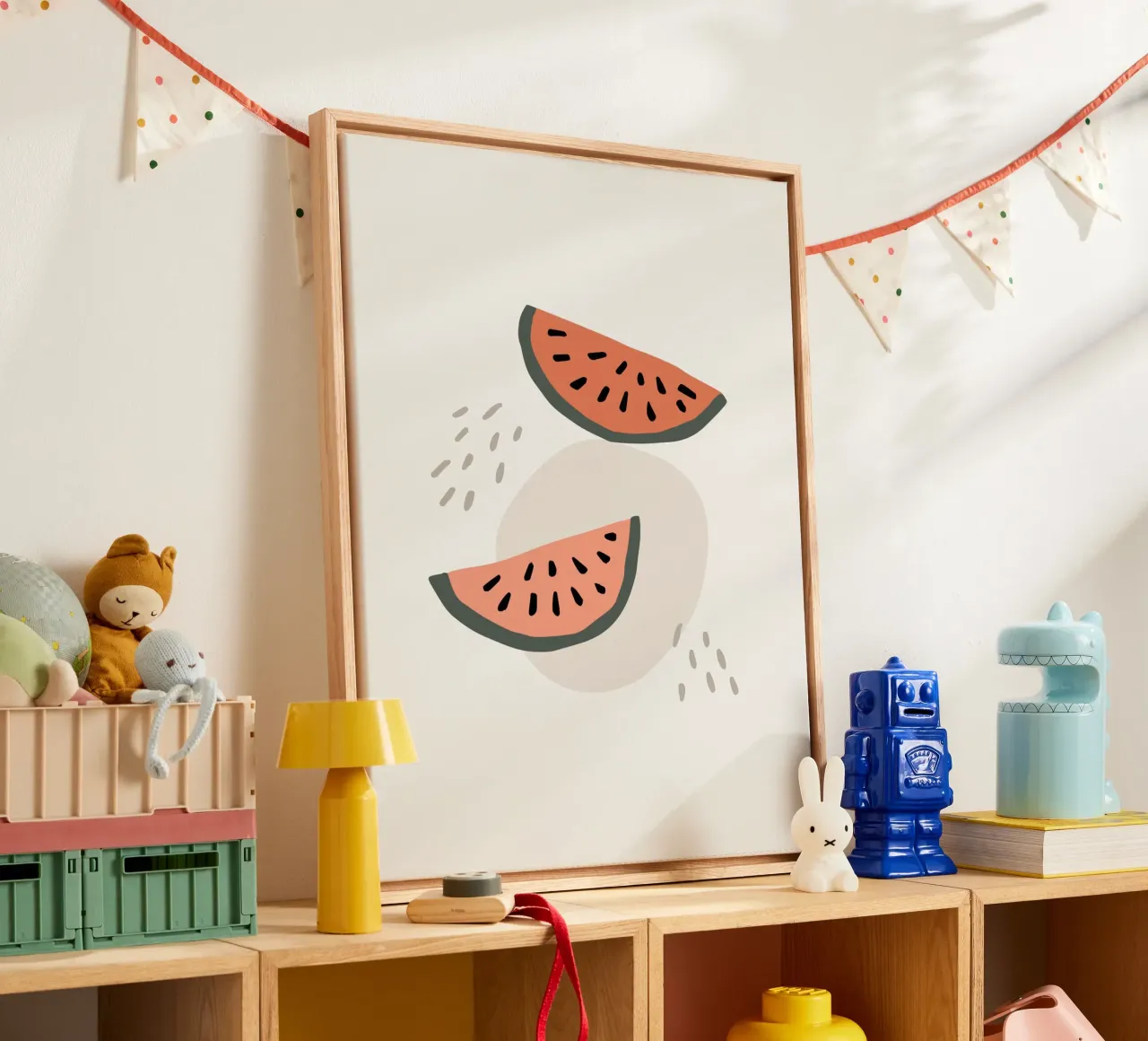 Summer Line No 20 tela con Cornice a cassetta da treechild