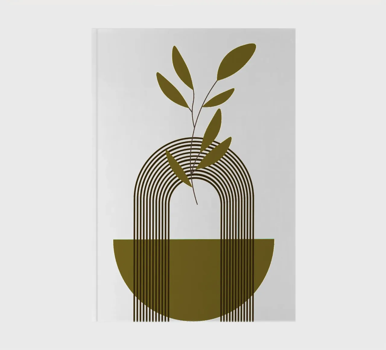 Boho Minimalist Simple Elegant Modern notebook by YSV MINIMALIST