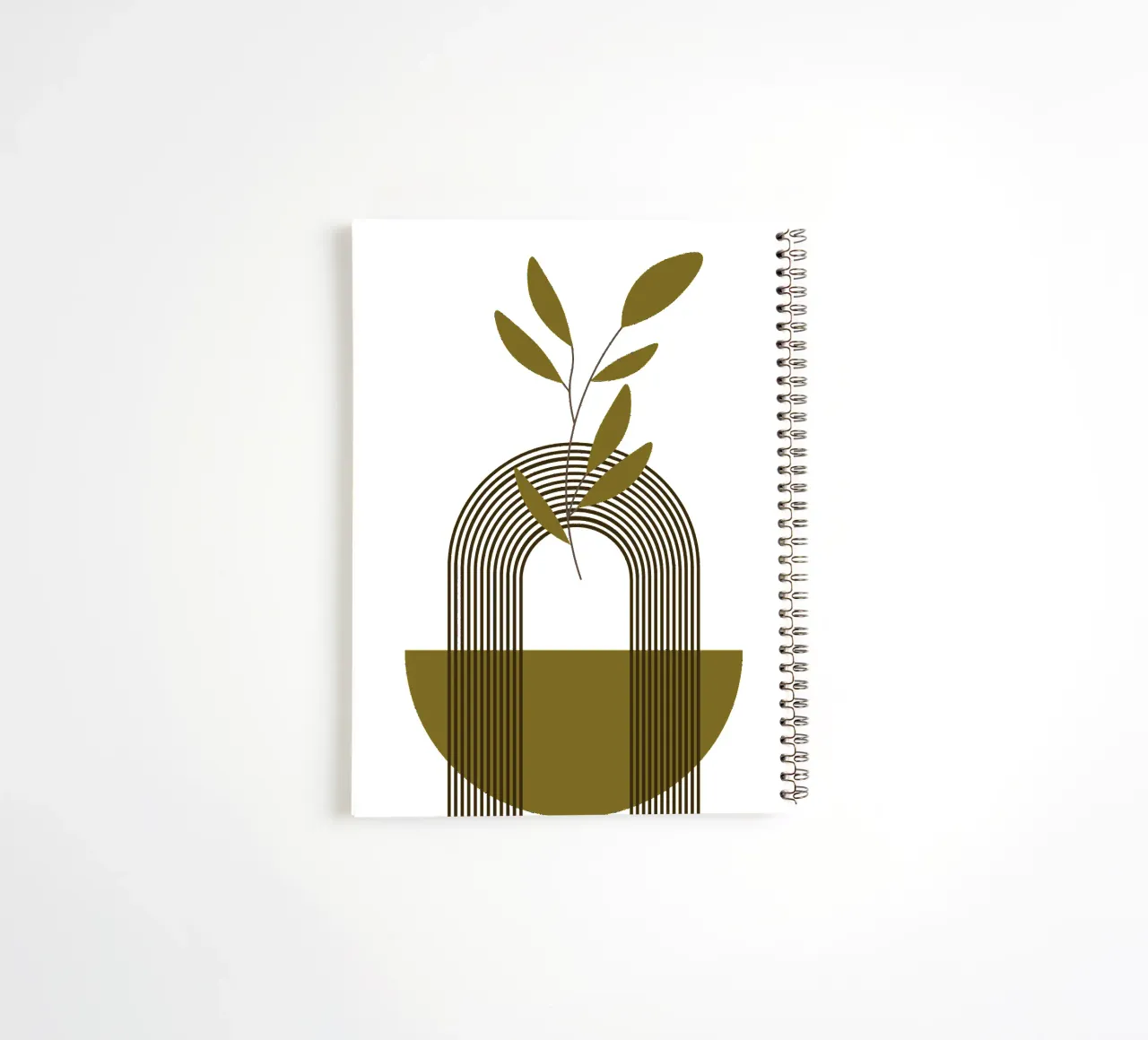 Boho Minimalist Simple Elegant Modern spiral notebook by YSV MINIMALIST