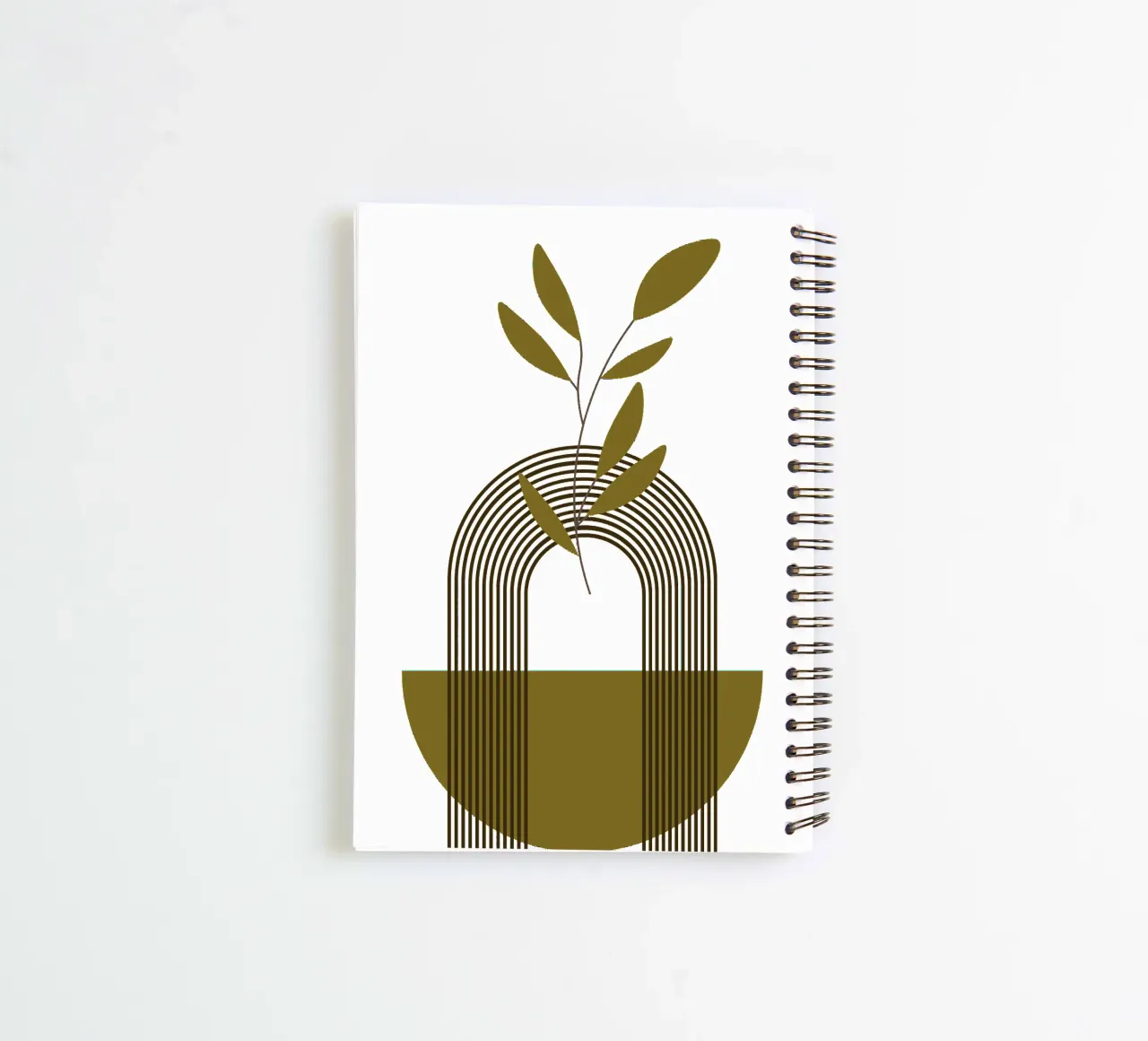 Boho Minimalist Simple Elegant Modern spiral notebook by YSV MINIMALIST