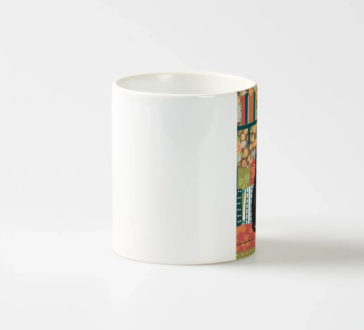 Gatto sul divano tazza in ceramica da logic