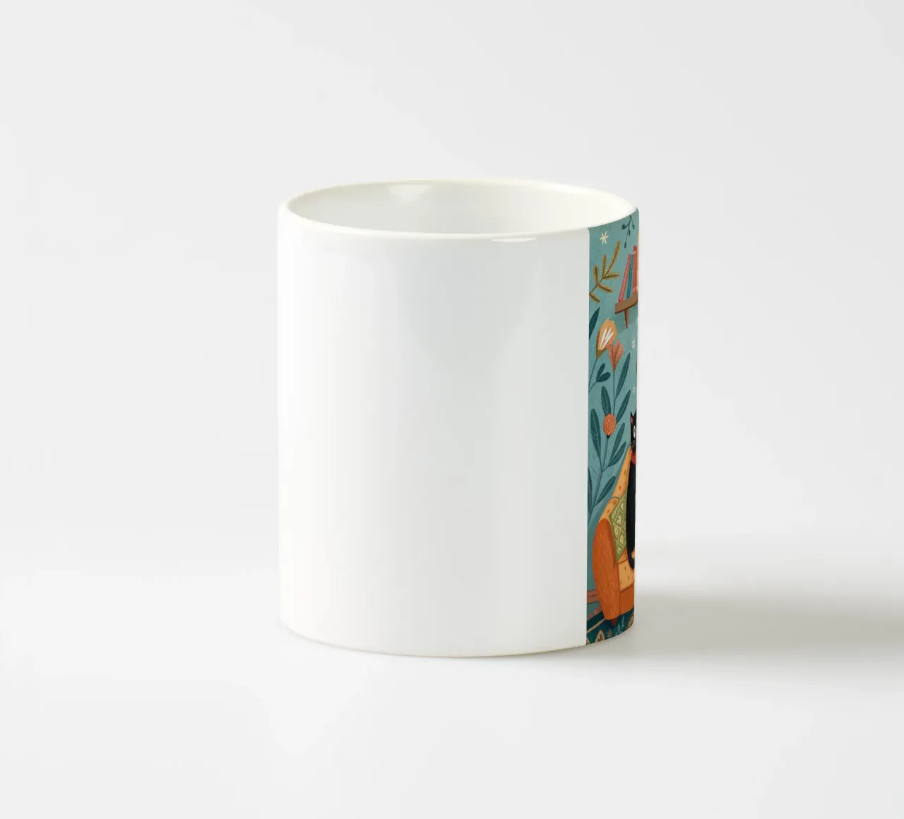 Gatto sul divano tazza in ceramica da logic