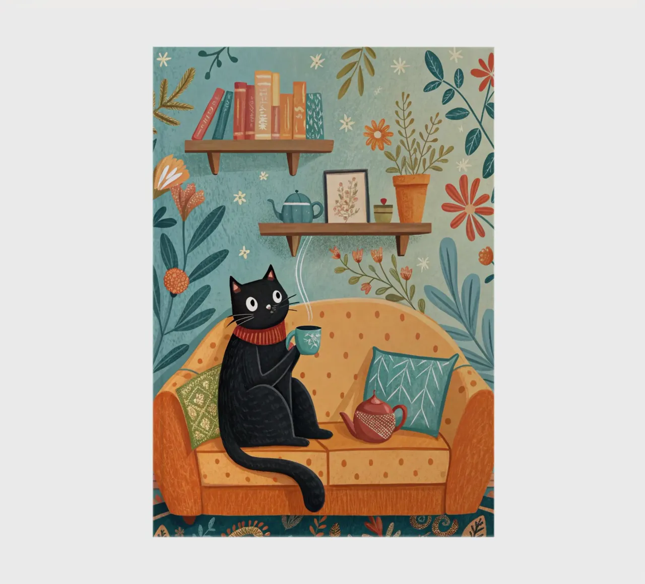 Cat On The Couch notebook by logic