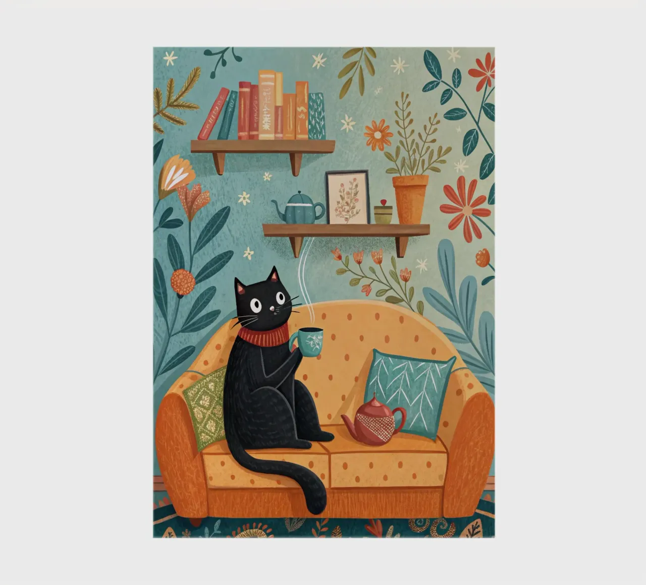 Cat On The Couch notebook by logic