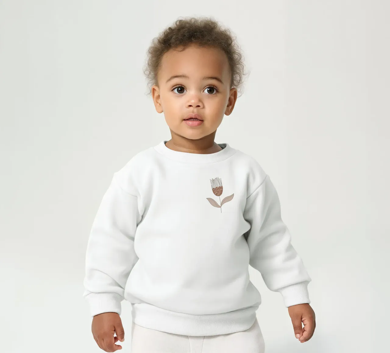 Hovering over a nectar baby sweatshirt by Mandalla Pattern