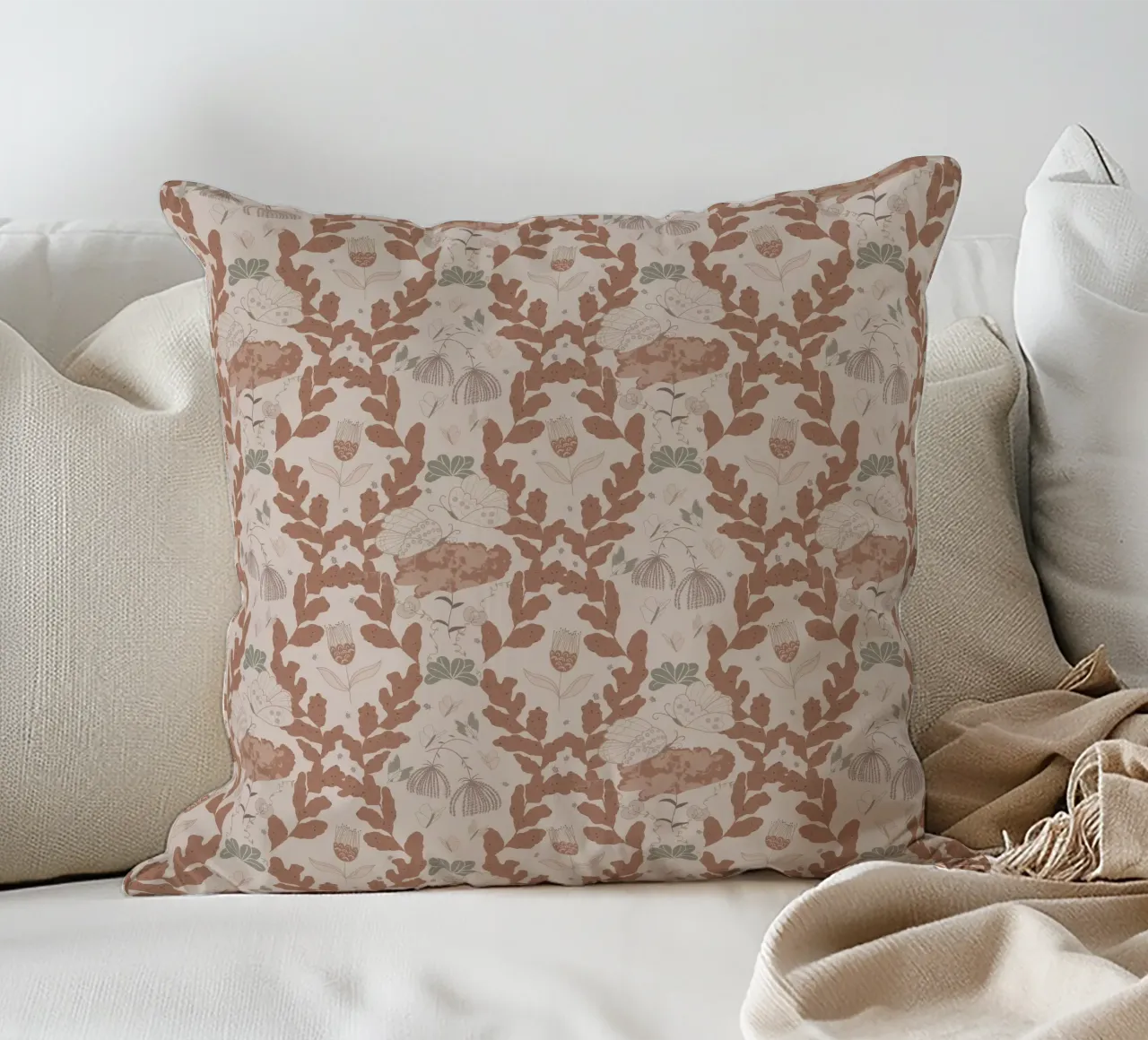 Hovering over a nectar cuscino da Mandalla Pattern