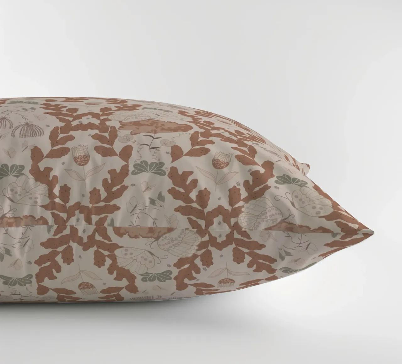 Hovering over a nectar coussin de Mandalla Pattern