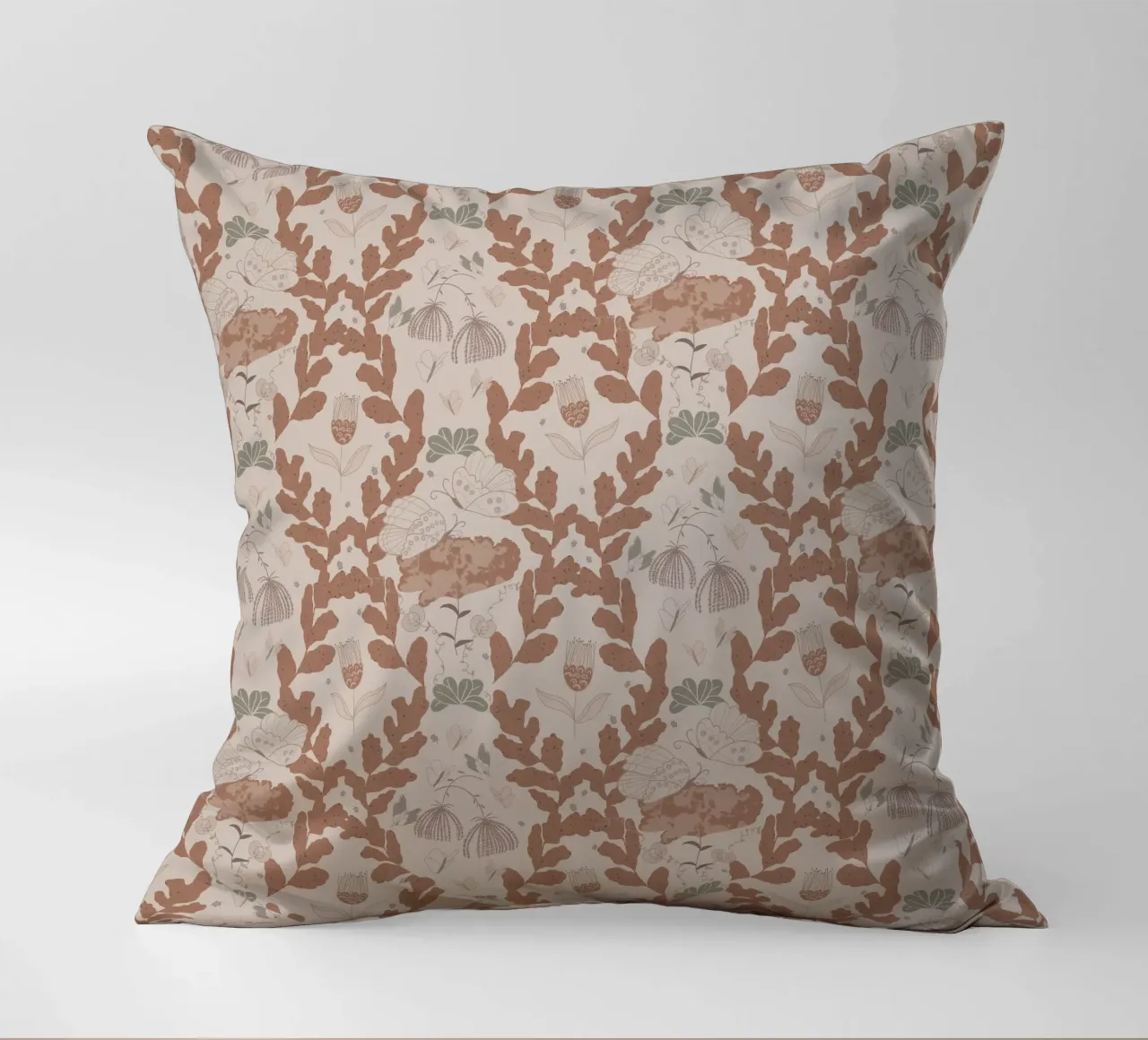 Hovering over a nectar coussin de Mandalla Pattern