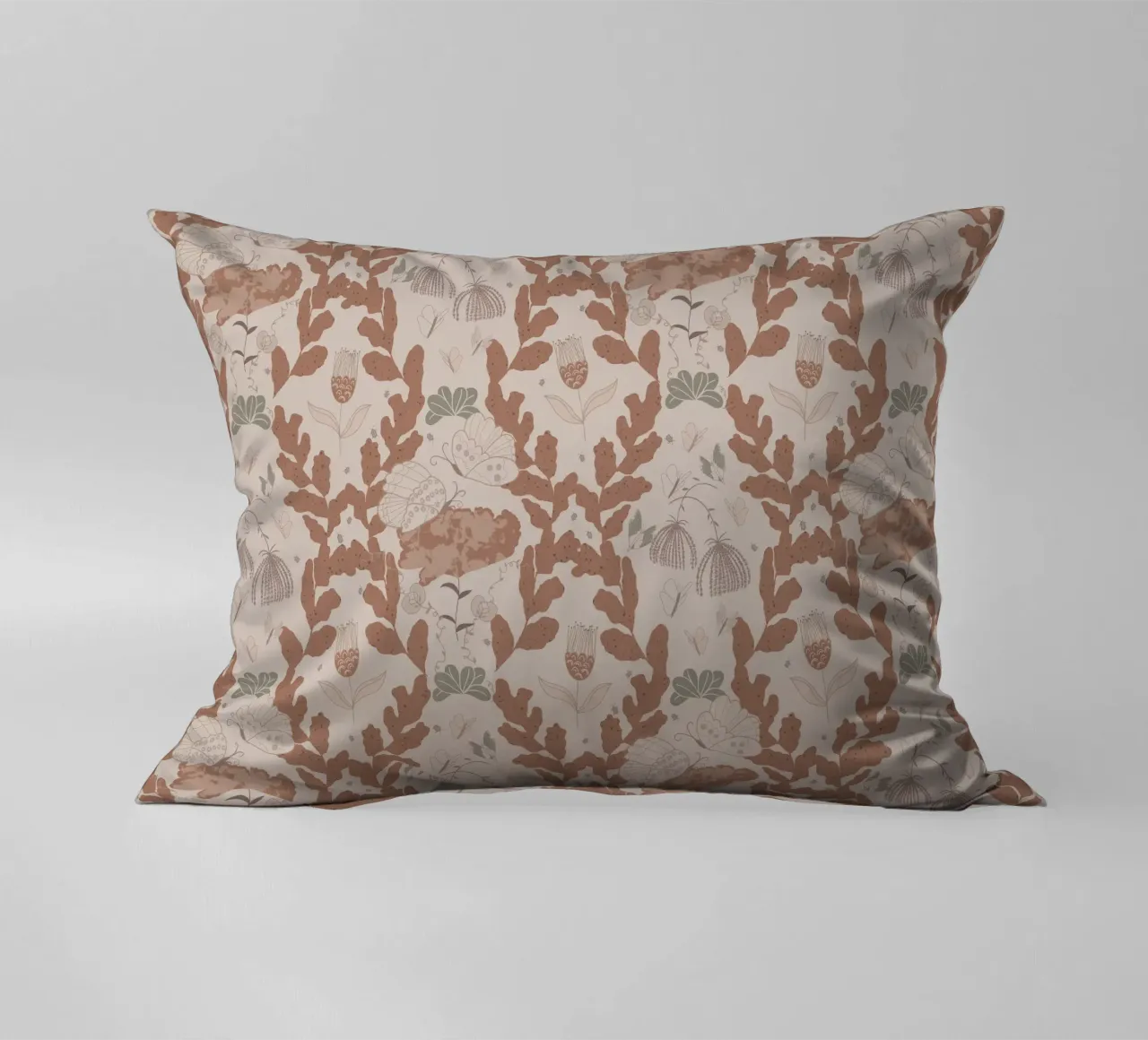 Hovering over a nectar coussin de Mandalla Pattern