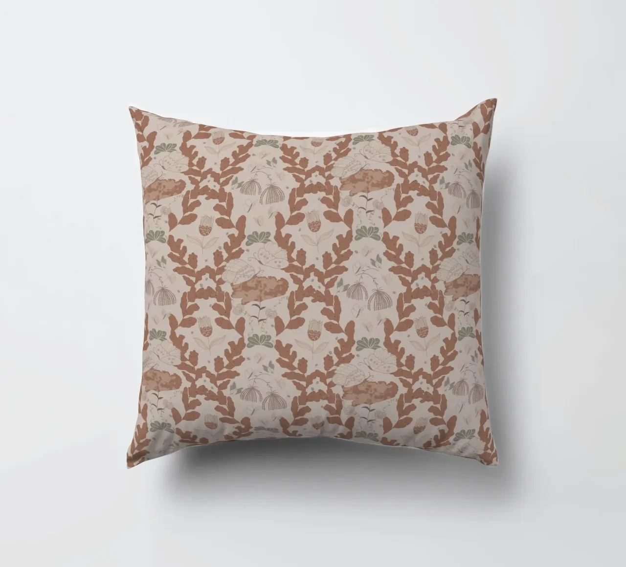 Hovering over a nectar coussin de Mandalla Pattern