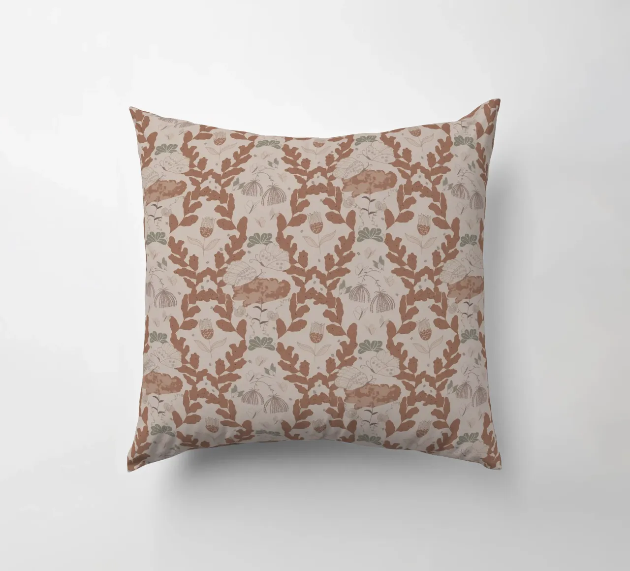 Hovering over a nectar coussin de Mandalla Pattern