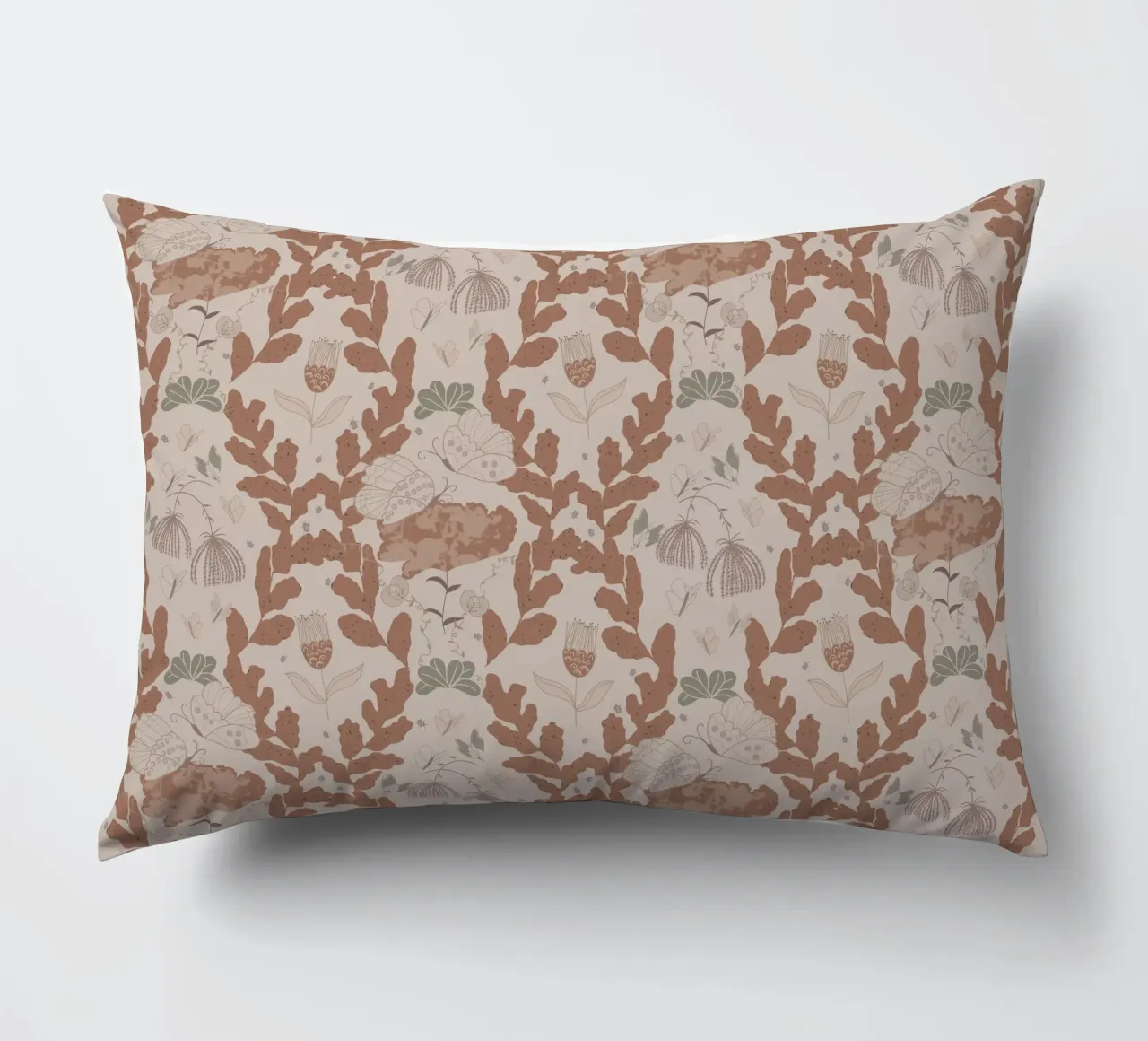 Hovering over a nectar coussin de Mandalla Pattern