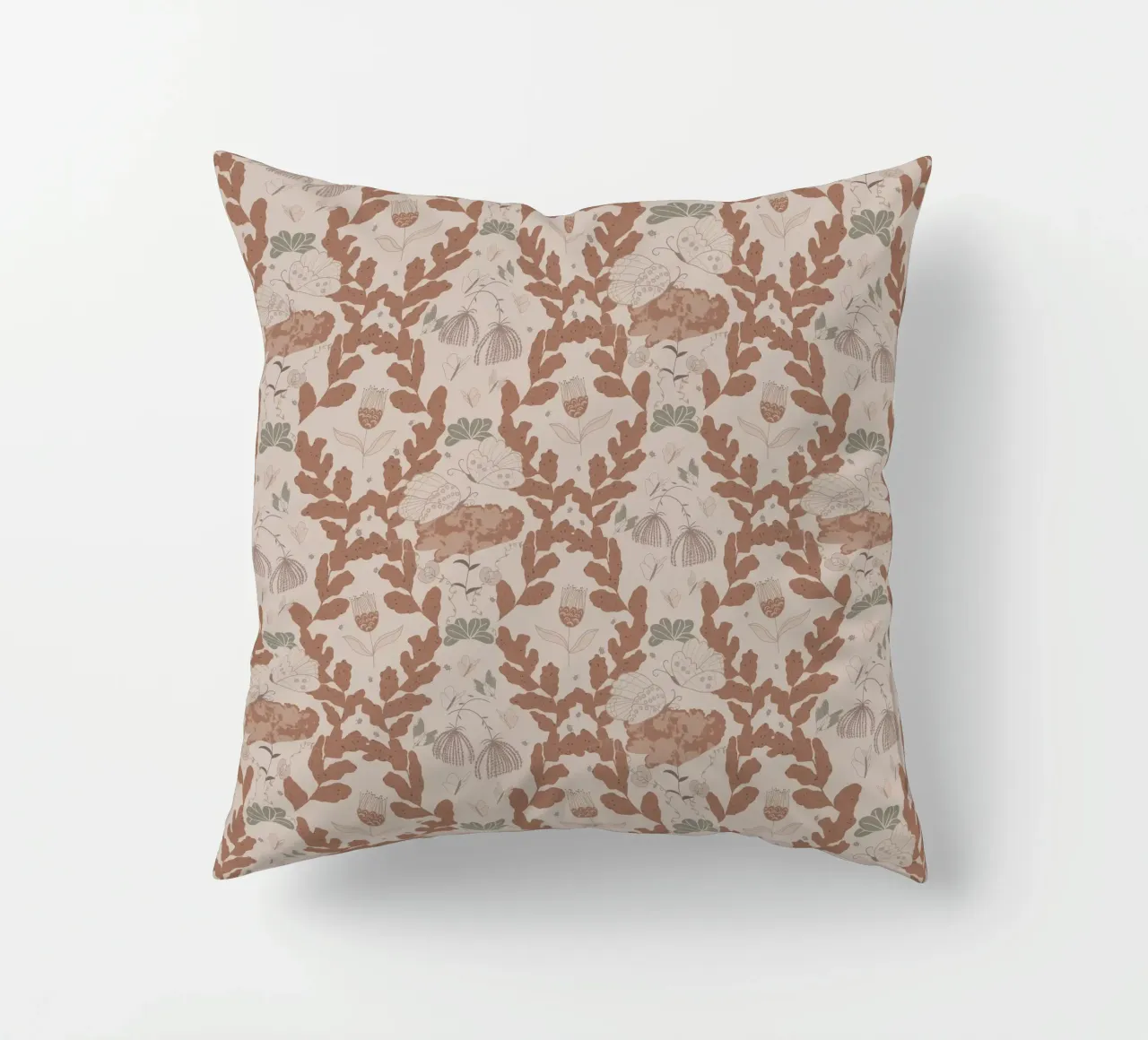 Hovering over a nectar coussin de Mandalla Pattern