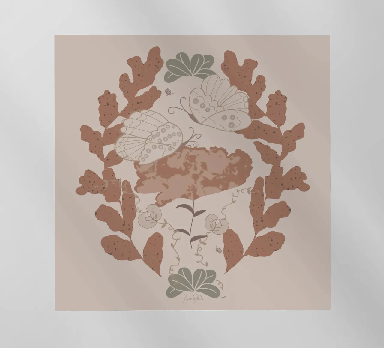 Hovering over a nectar pellicola backlit da Mandalla Pattern