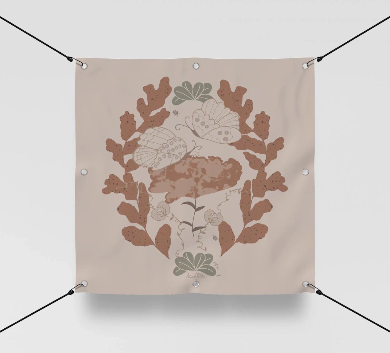 Hovering over a nectar telo in pvc da Mandalla Pattern