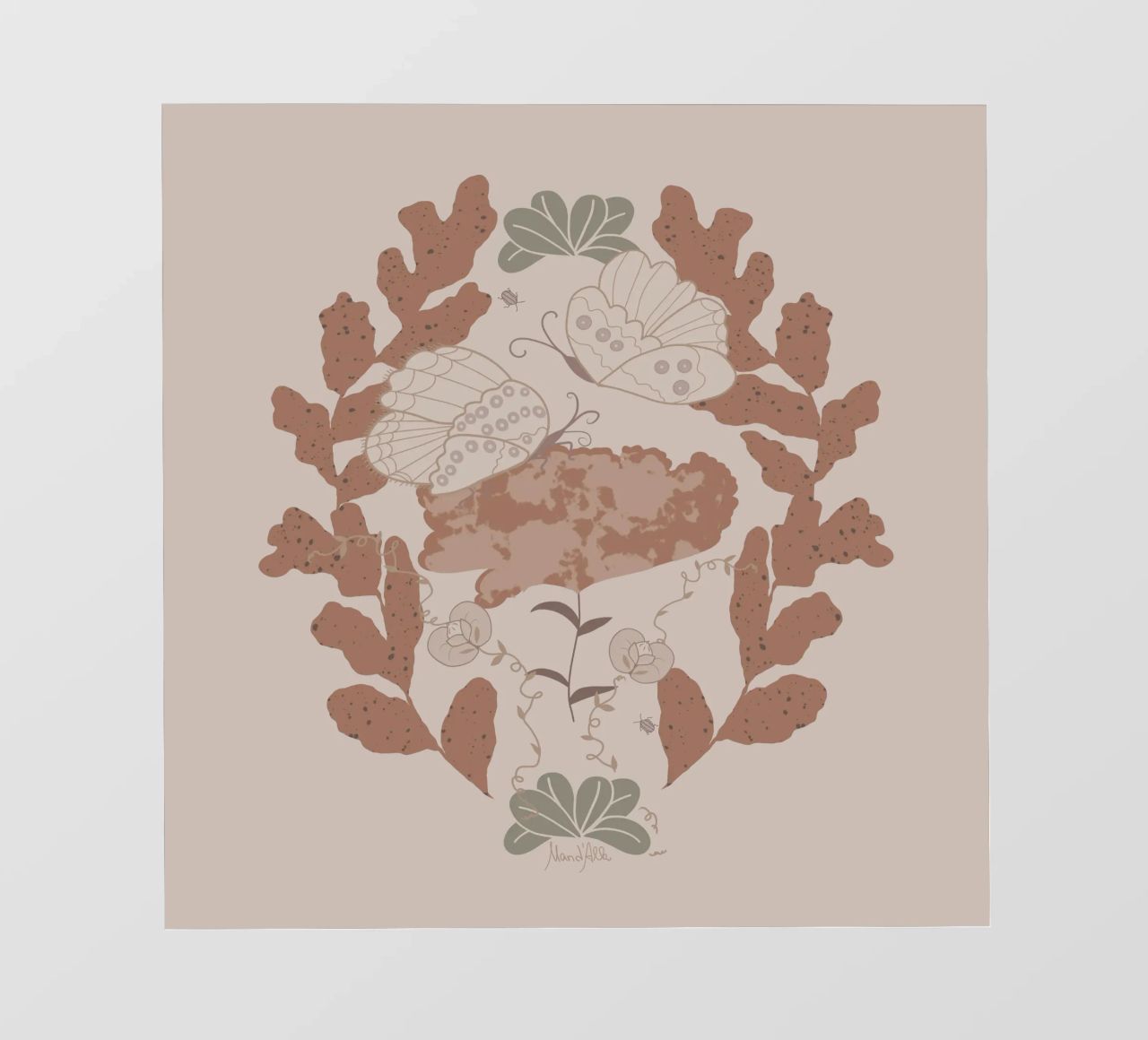 Hovering over a nectar telo in pvc da Mandalla Pattern