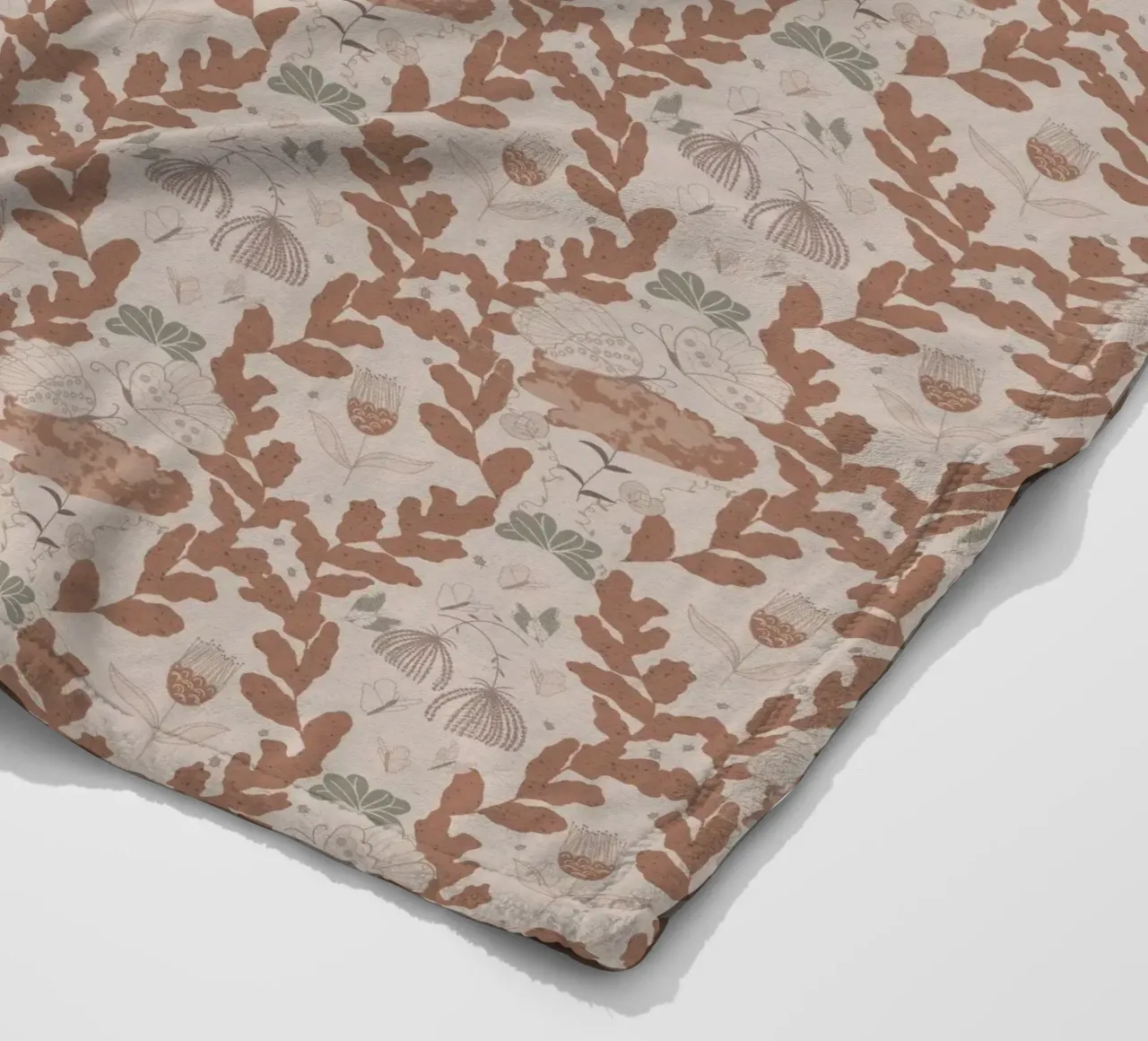 Hovering over a nectar coperta in pile da Mandalla Pattern