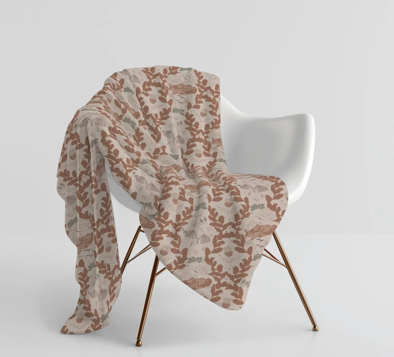 Hovering over a nectar coperta in pile da Mandalla Pattern