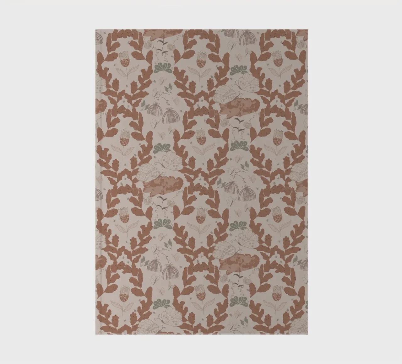 Hovering over a nectar carnet de notes de Mandalla Pattern
