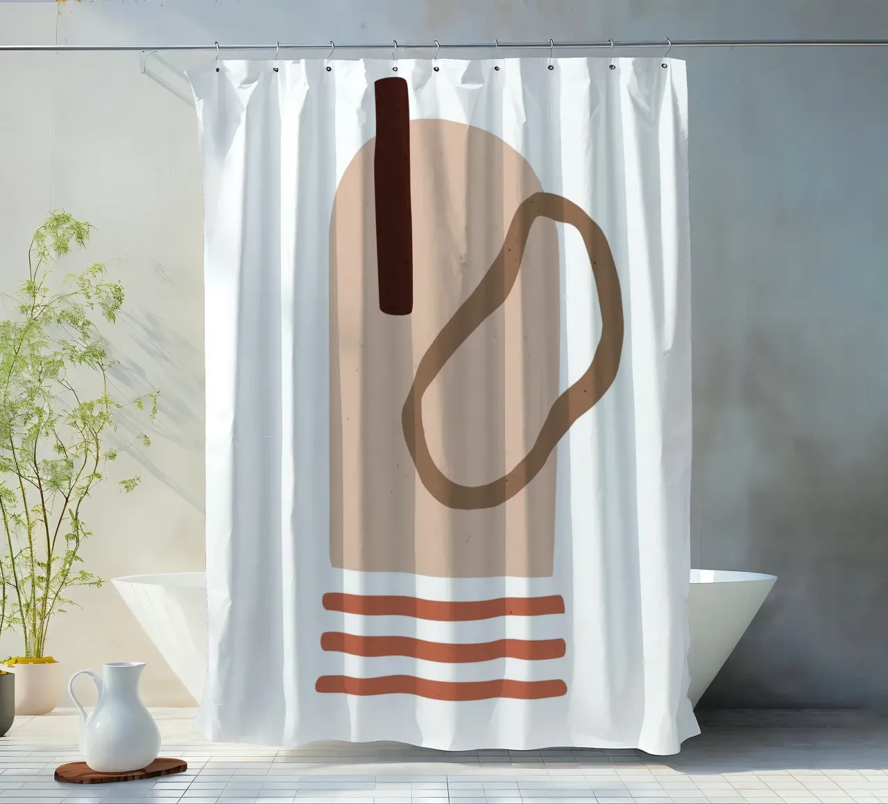 Summer Line No 38 tenda da doccia da treechild
