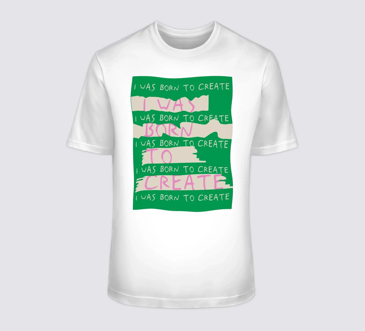 Born To Create t-shirt da treechild
