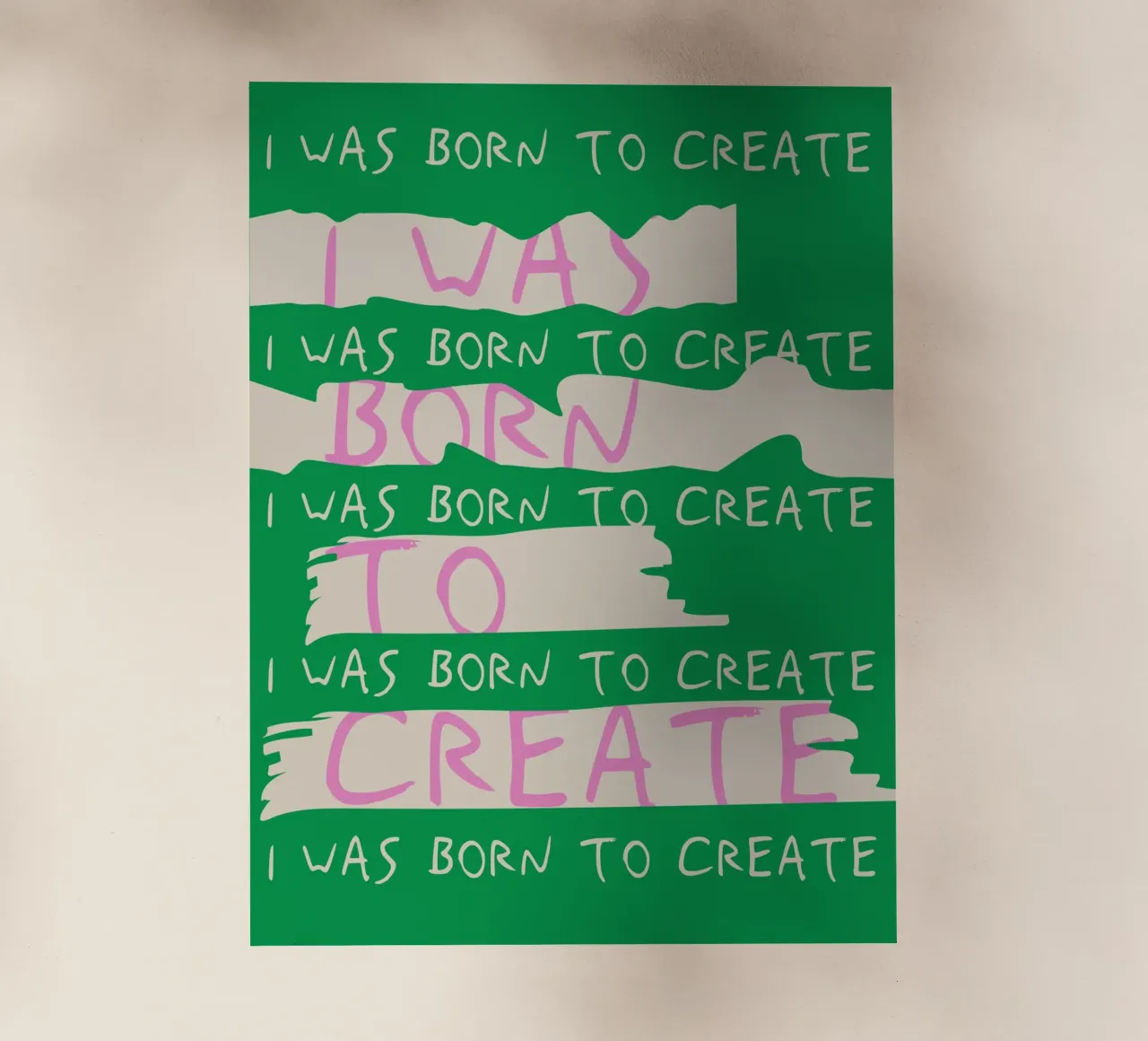 Born To Create pellicola backlit da treechild