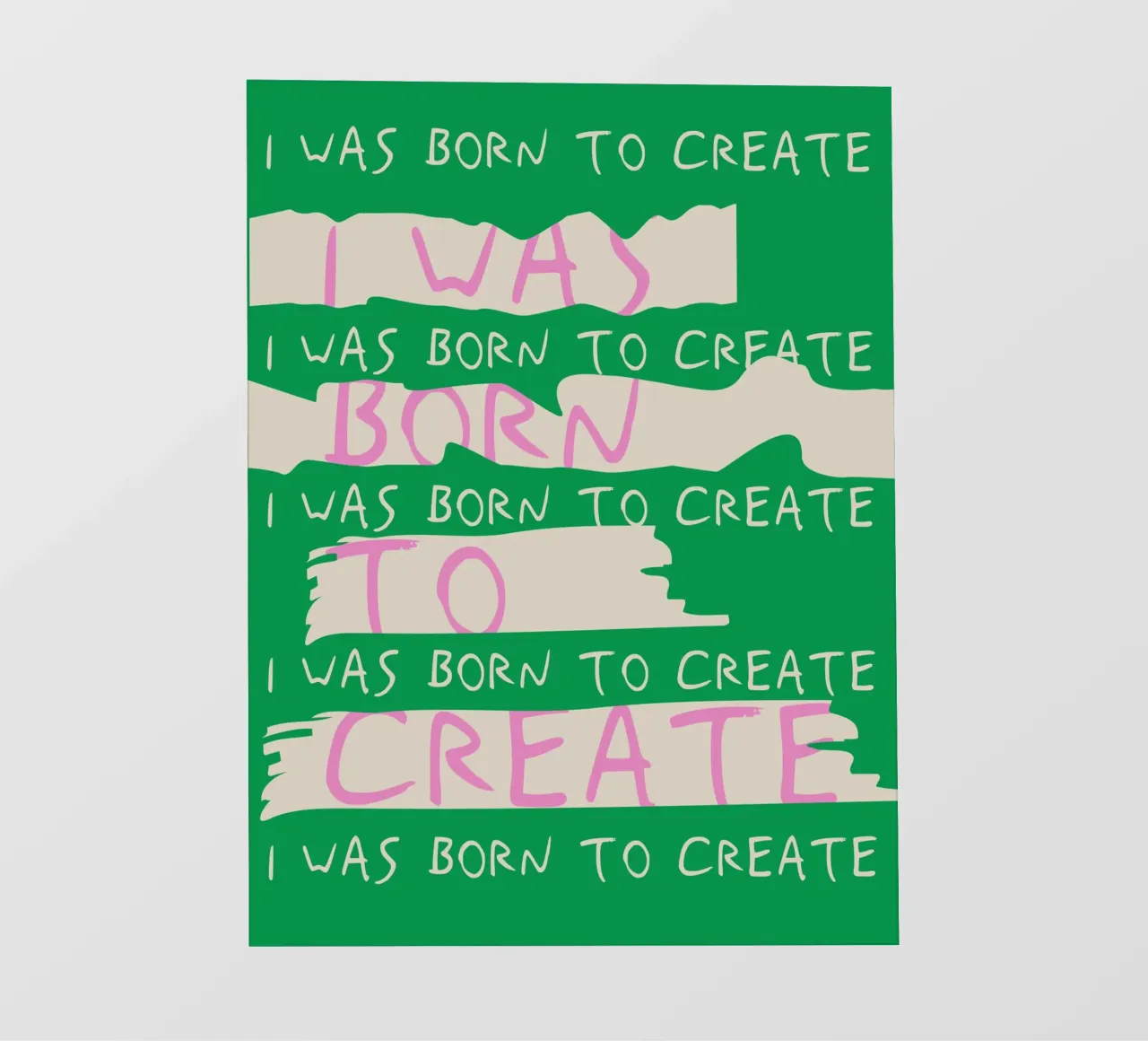 Born To Create pellicola backlit da treechild