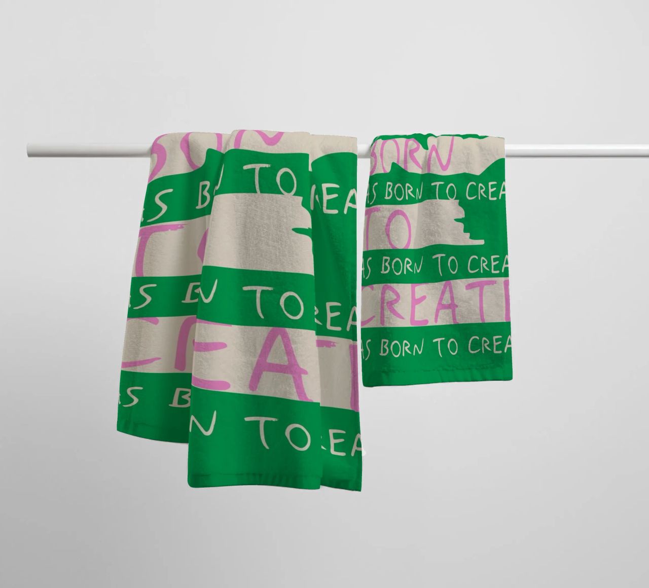 Born To Create asciugamano da bagno da treechild