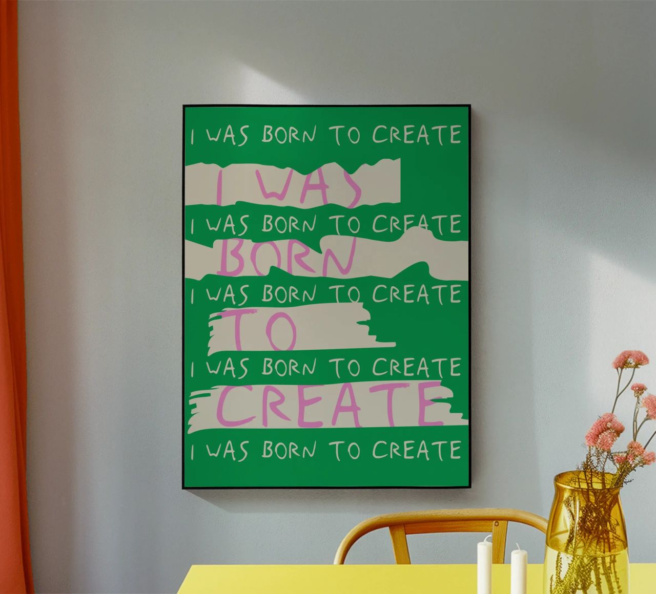 Born To Create plexiglass da treechild