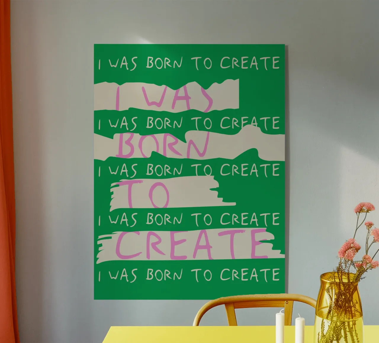 Born To Create plexiglass da treechild