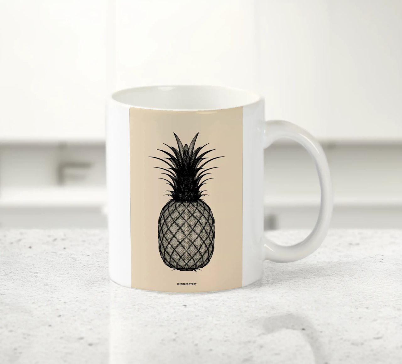 Ananas 2 tazza in ceramica da Marc Schulthess
