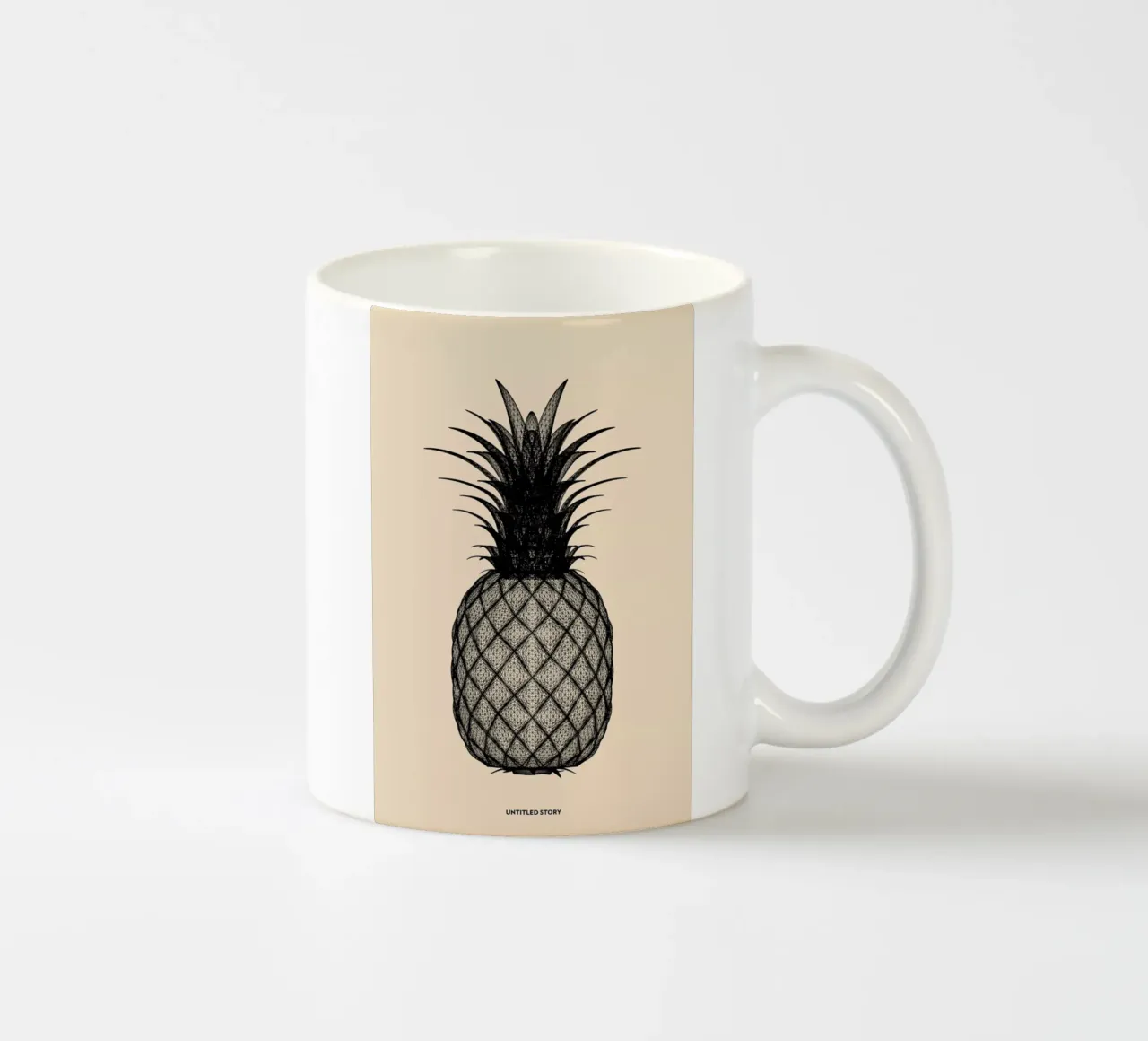 Ananas 2 keramische mok van Marc Schulthess