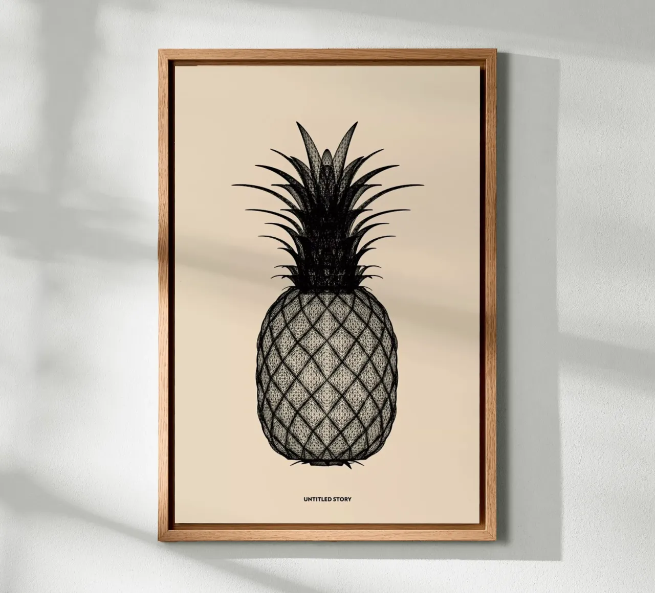Ananas 2 tela con Cornice a cassetta da Marc Schulthess