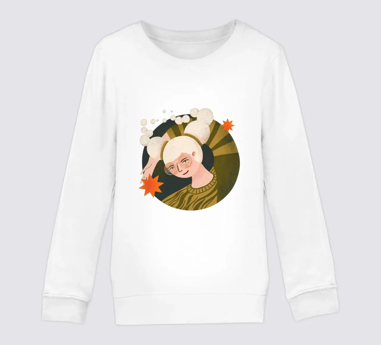 Donna funky con stelle felpa bambino da Bold & Beautiful