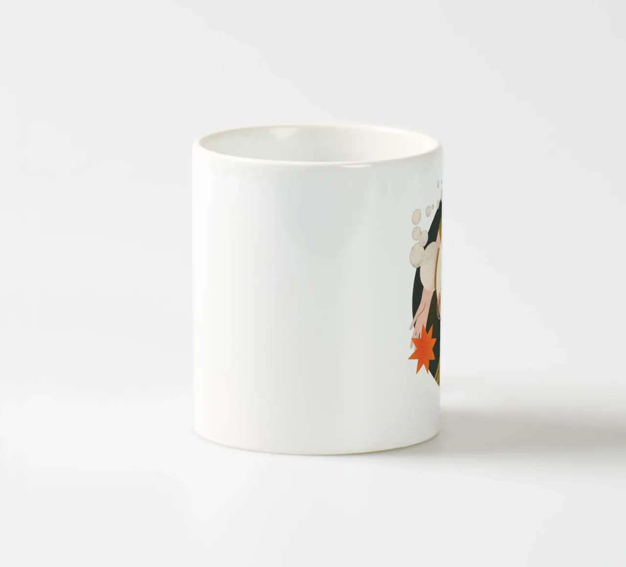 Donna funky con stelle tazza in ceramica da Bold & Beautiful