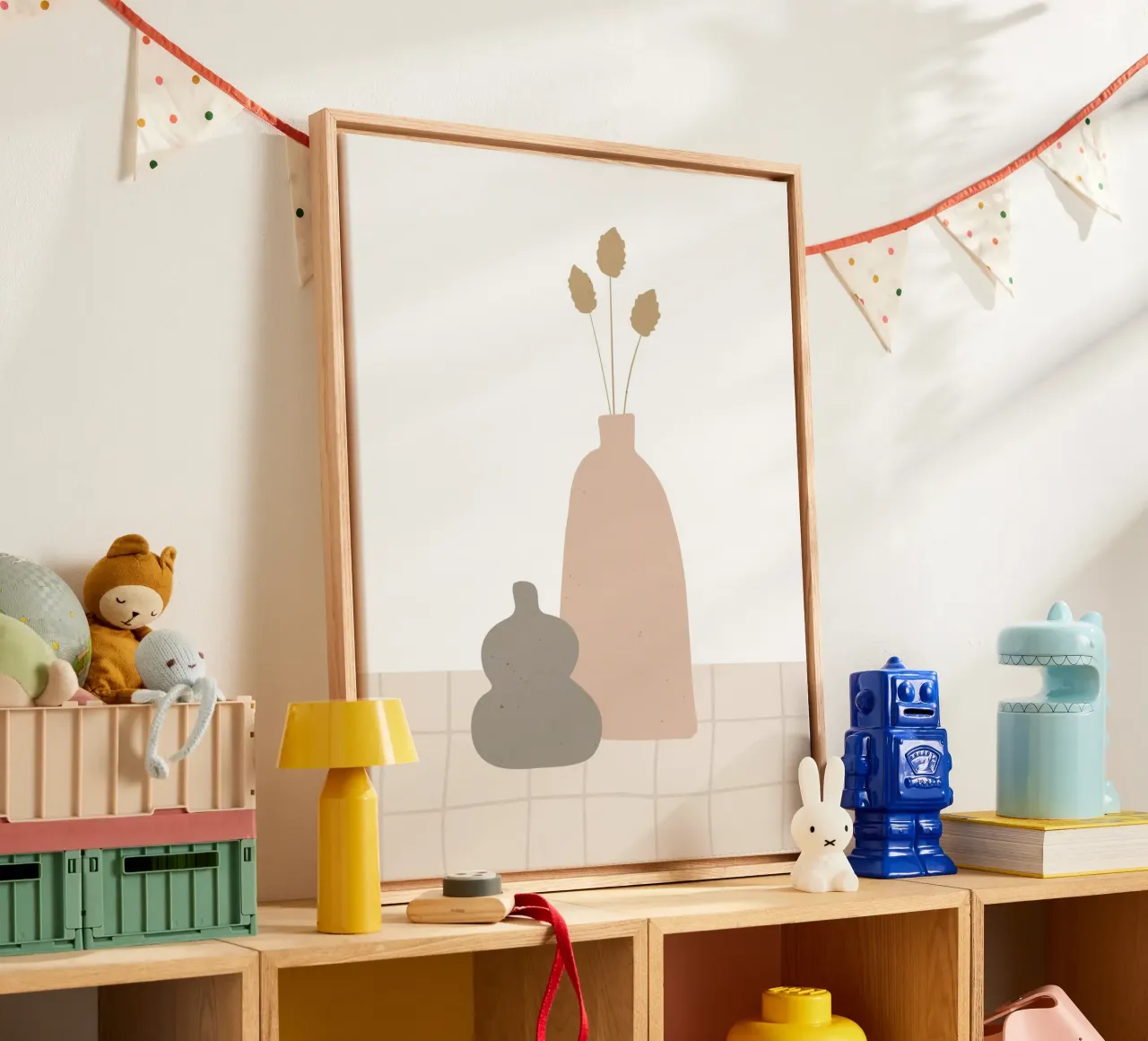 Summer Line No 43 tela con Cornice a cassetta da treechild