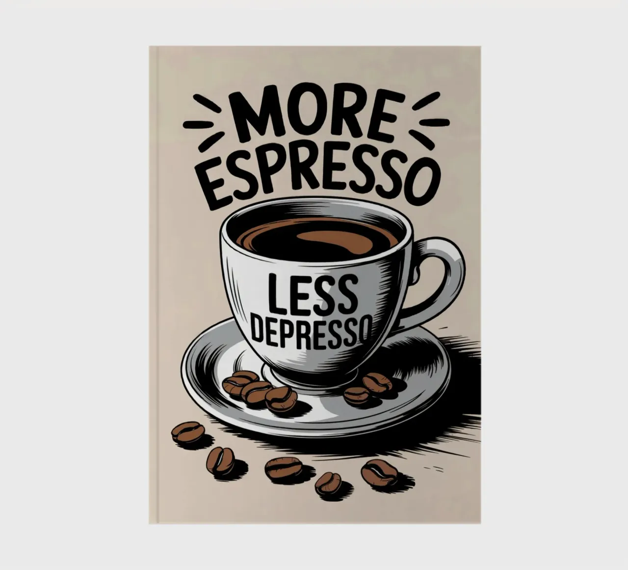 More Espresso Less Depresso notebook by logic