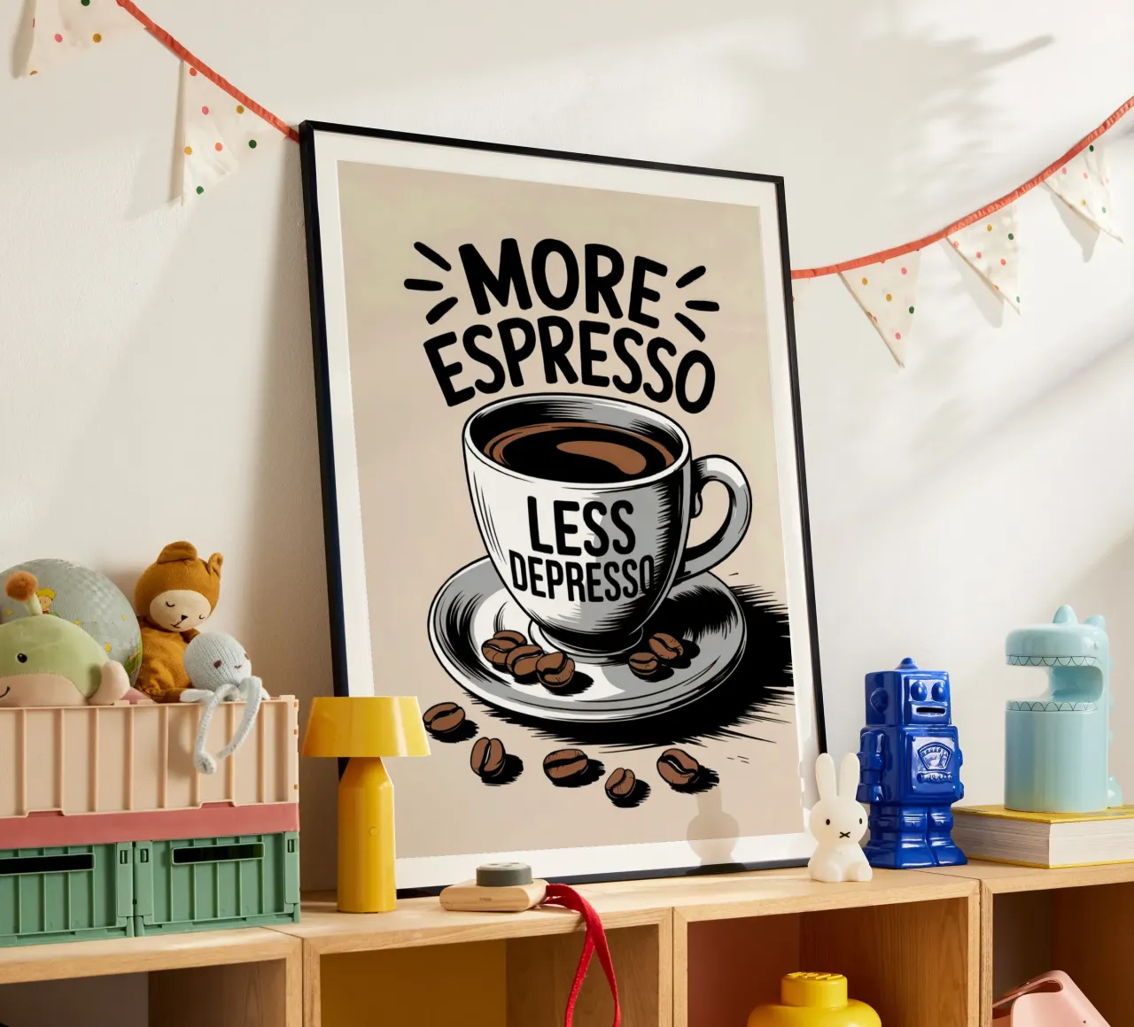 Plus d'Espresso Moins de Depresso poster de logic