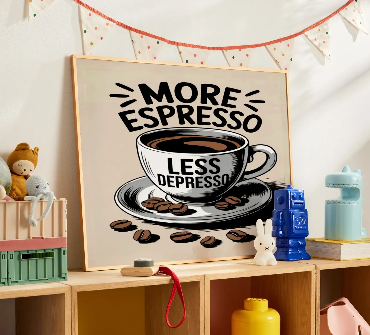 More Espresso Less Depresso carta hahnemühle da logic