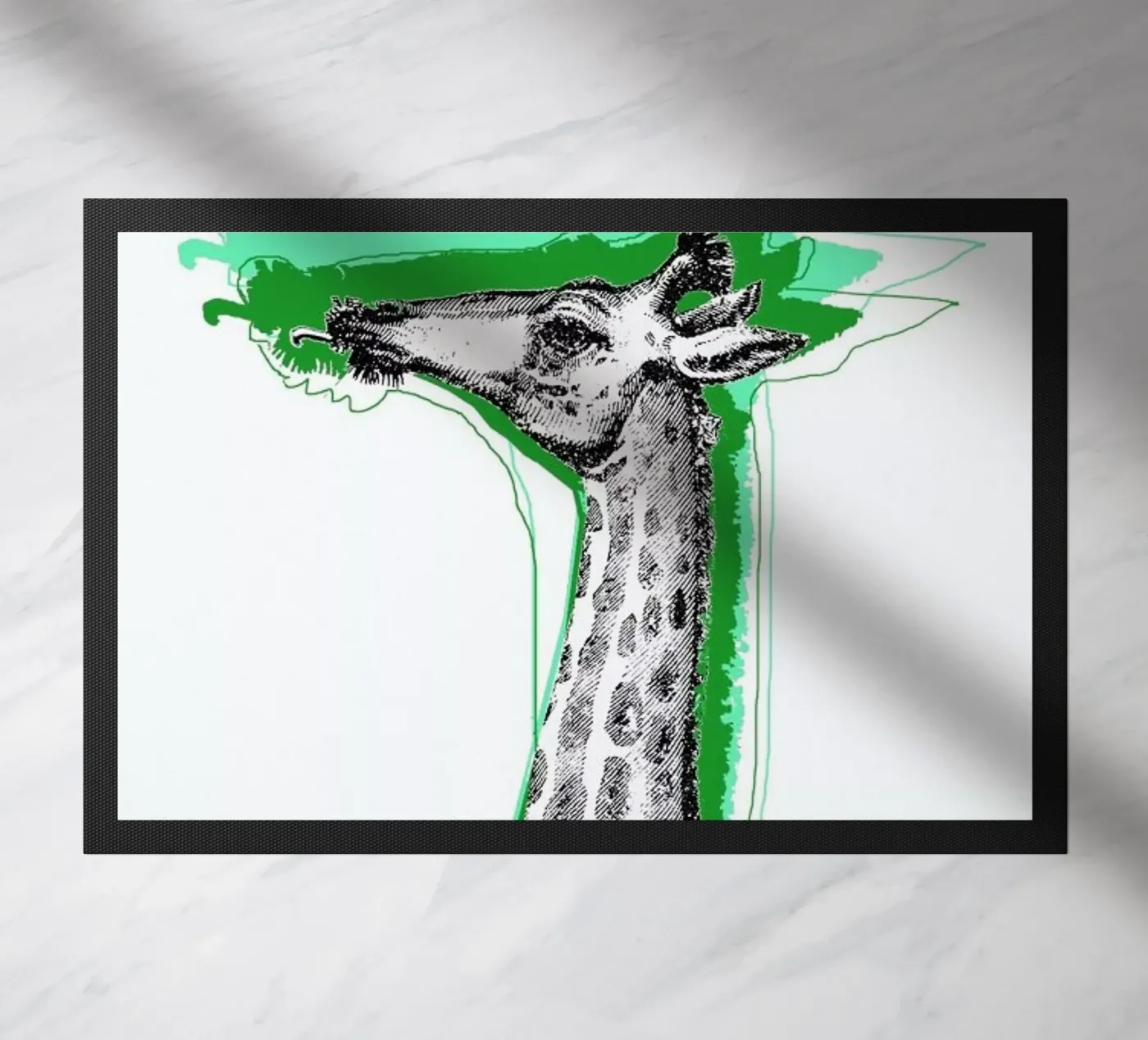 Cool Giraffe doormat by Rococco LA