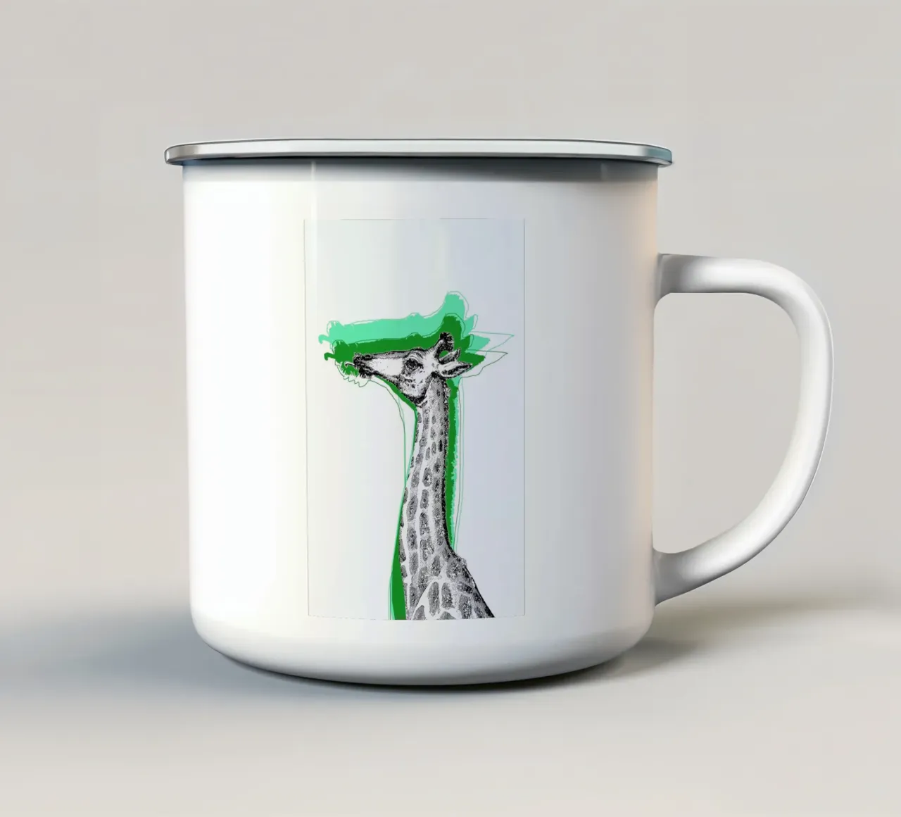 Cool Giraffe tazza in smalto da Rococco LA