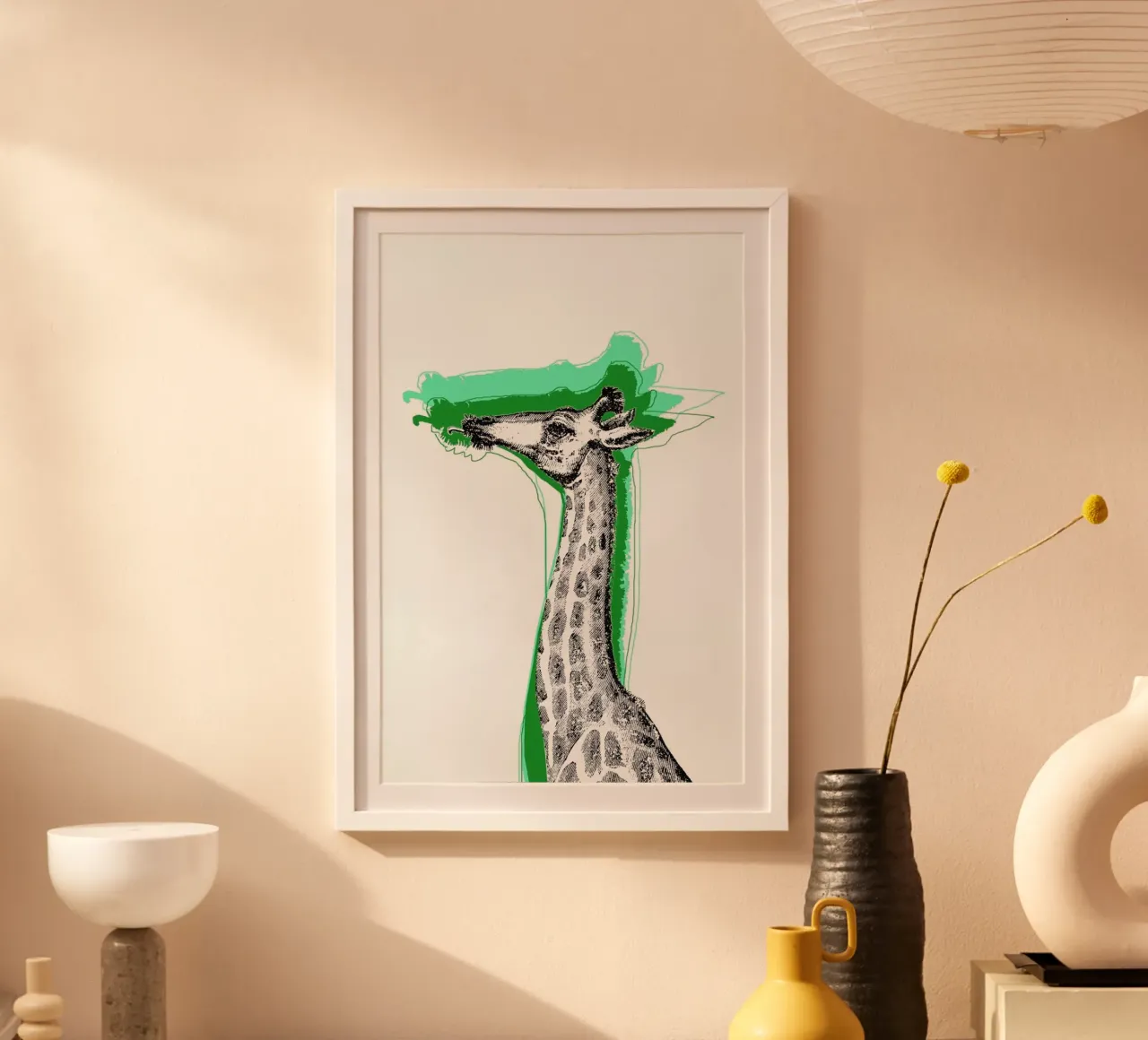 Cool Giraffe carta hahnemühle da Rococco LA