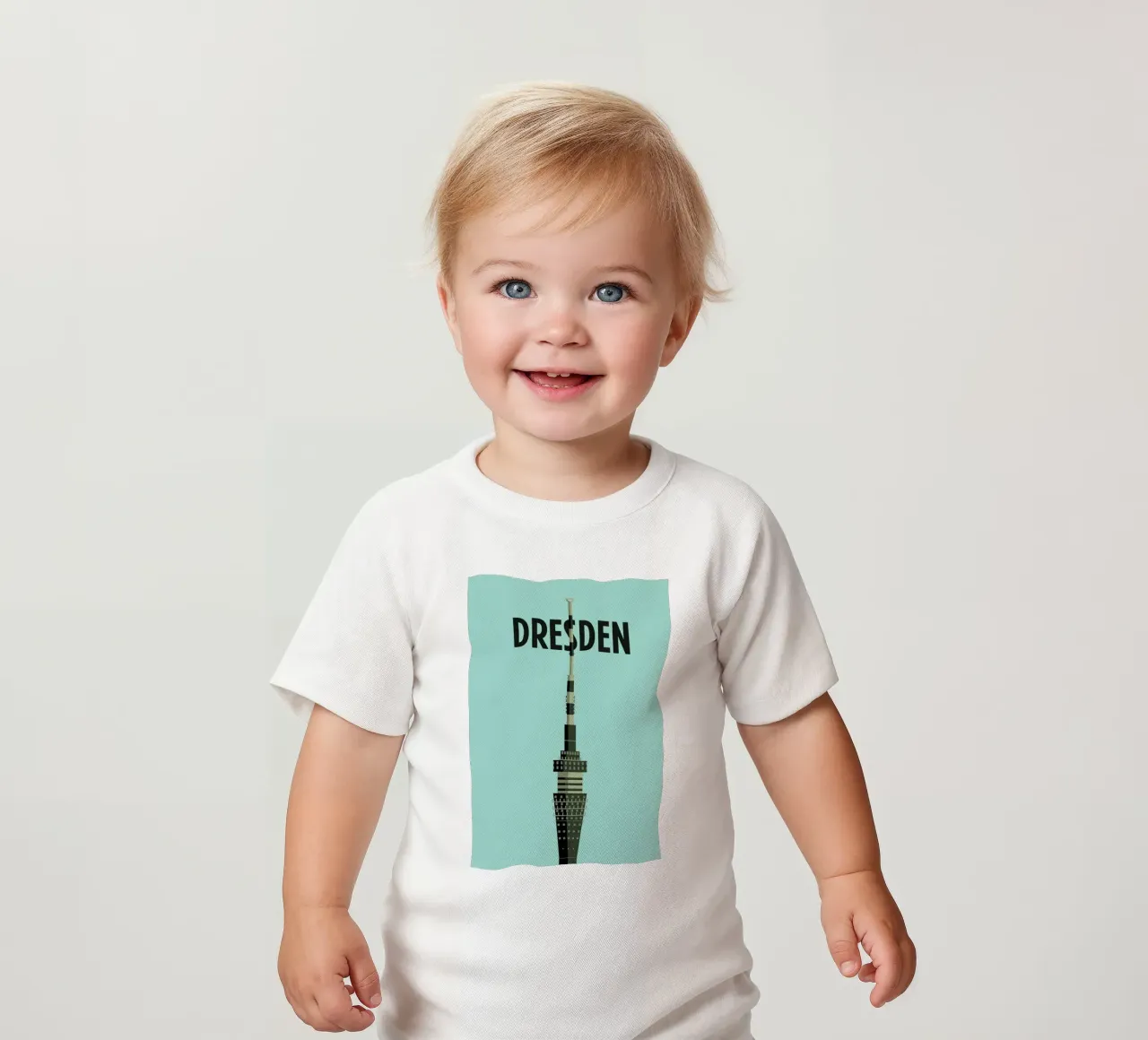 Dresden baby t-shirt by Designliga Products GmbH & Co. KG